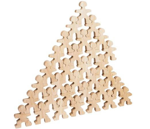 best wooden toys - Wooden Person Stack